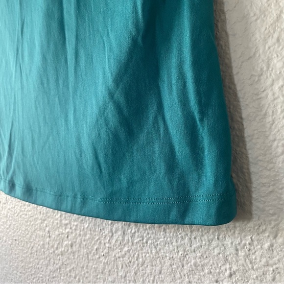 Notations Basic Tank Top Blouse Women’s M Teal Sleeveless Lightweight Stretch - Picture 5 of 8